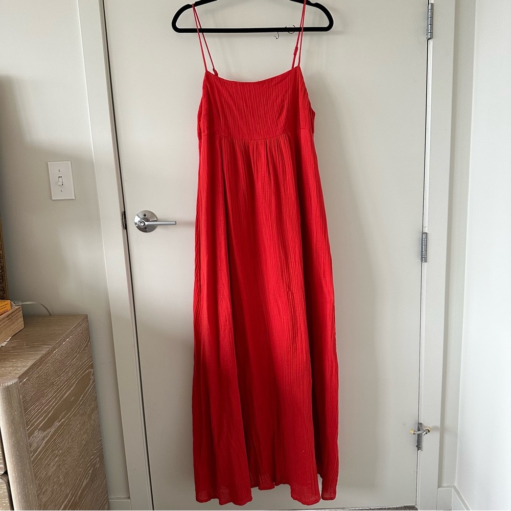 Abercrombie & Fitch Maxi Sundress in Red